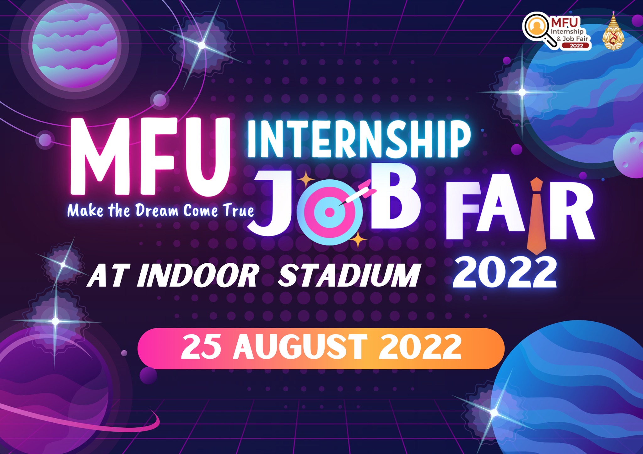 ขอเชิญนักศึกษาปัจุบันและนักศึกษาเก่าร่วมงาน MFU Internship & Job Fair 2022 